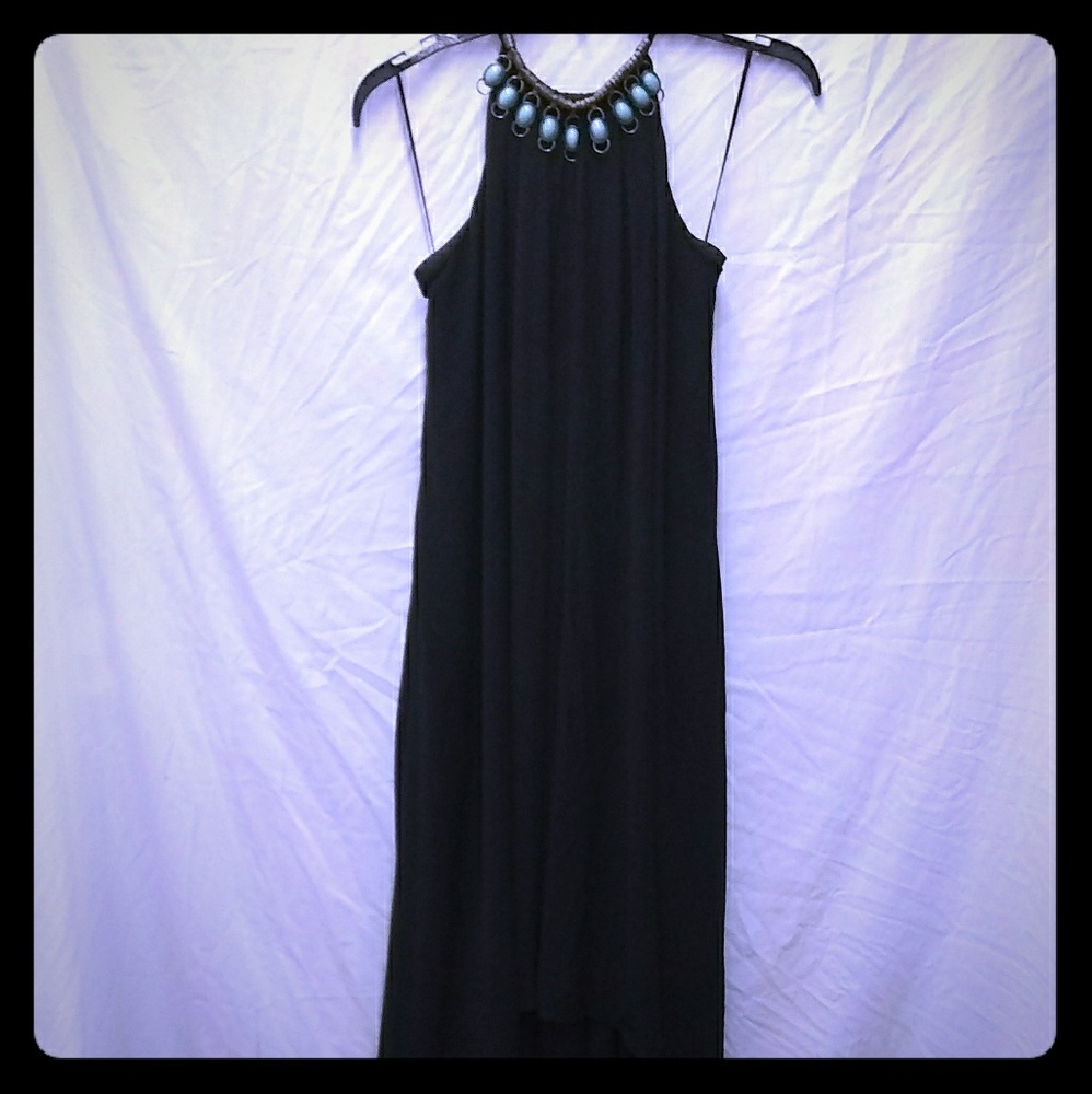 H & M gold label backless evening dress 2